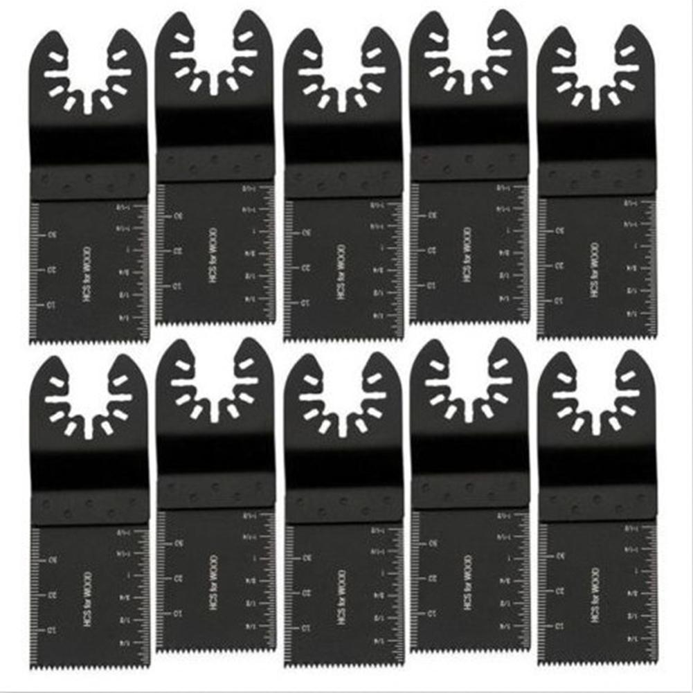 10 Pcs 34mm Uiversal Multi Tool Saw Blades Carbon Steel Cutter DIY Tool