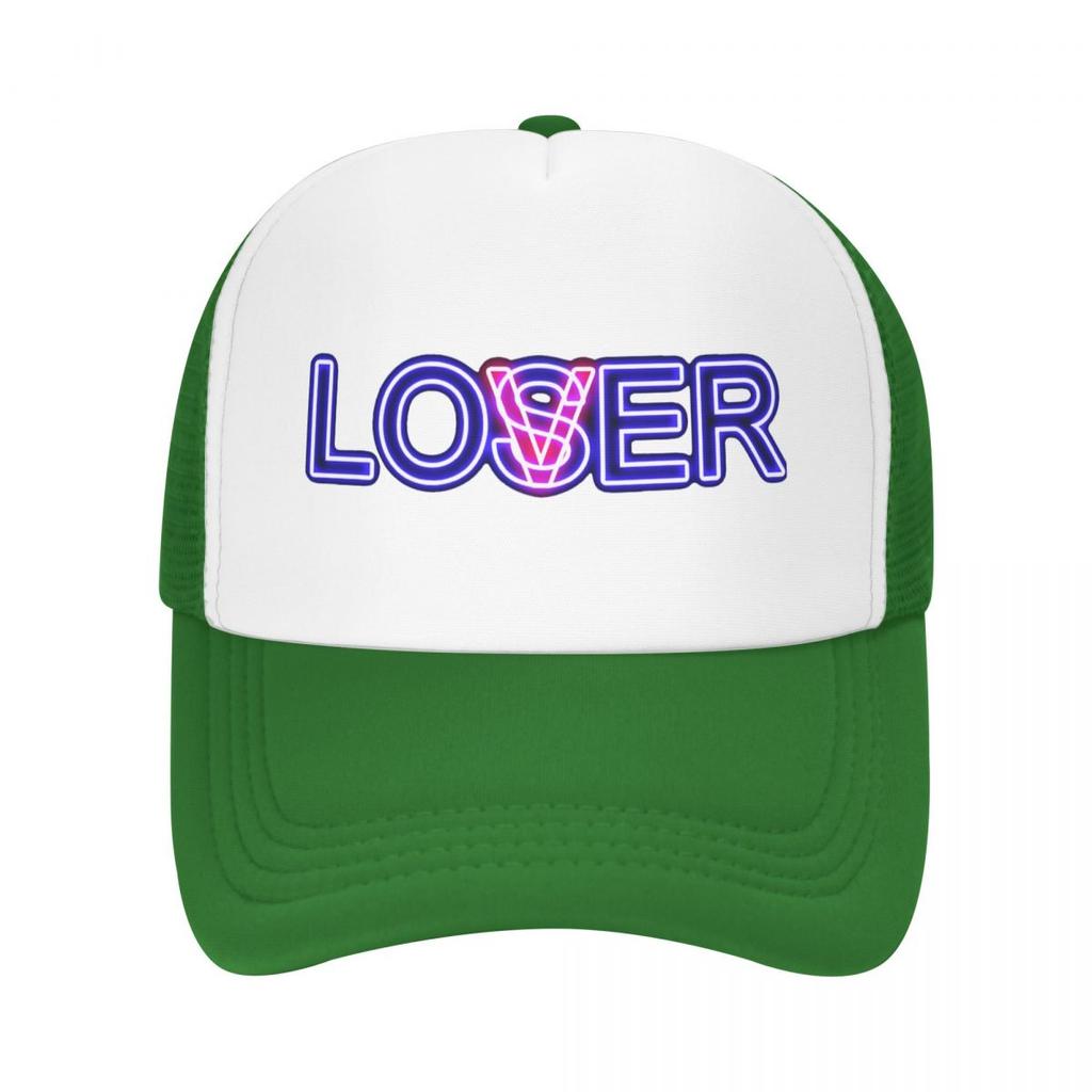 Бейсбольная кепка Lover Loser с неоновым рисунком на заказ, уличная регулируемая бейсболка унисекс WoUnisex, осенняя кепка Snapback