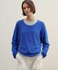 ANDNEEDS Scoop U-Neck Knit (Blue)