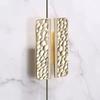 Unique Line Design Push-pull Door Handle Golden Hammer Pattern Cabinet Handle  Drawer