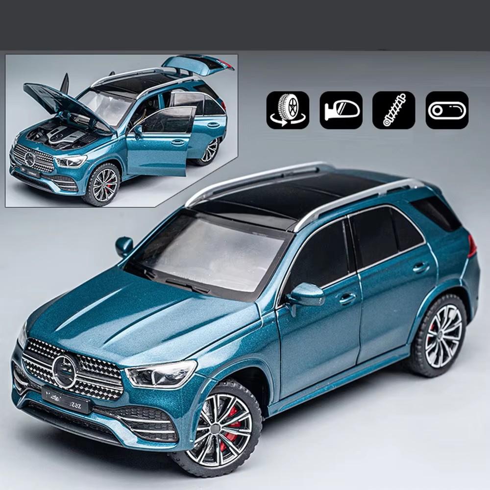 1:24 Maybach S680 Gle350 Игрушки Машинки Литой Сплав Модель Звук Свет Откат Открывающиеся Двери Переднее Колесо Рулевое Управление Транспортные Средства Детский Подарок