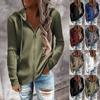 New Autumn and Winter Casual Solid Color Hoodie Loose Knitted Zipper Cardigan Long Sleeve Hooded Sweater Women