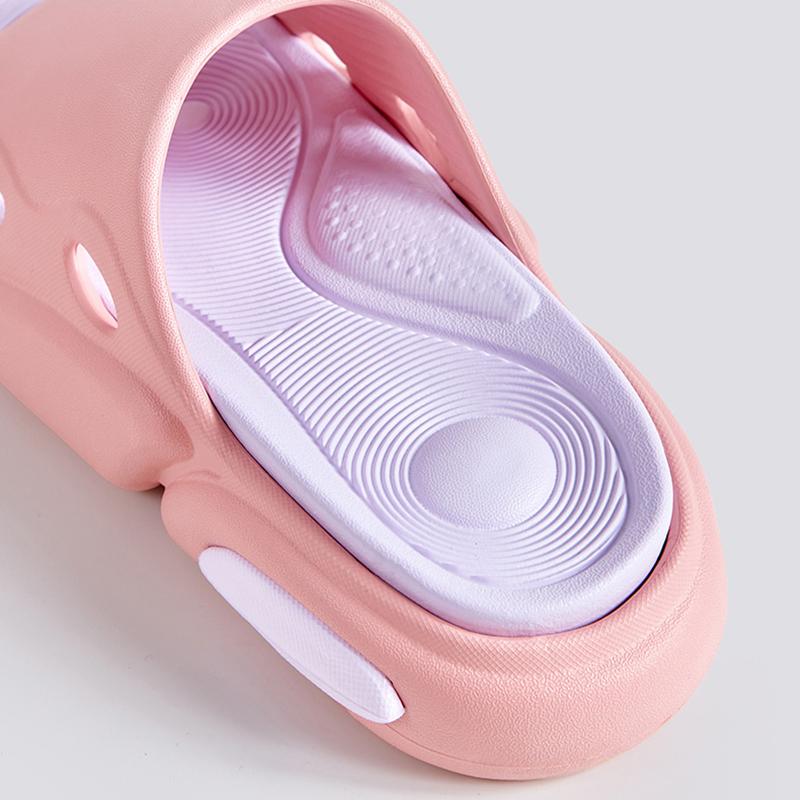 Новые унисекс толстые тапочки на платформе женские летние 2024 года разноцветные нескользящие шлепанцы женские уличные пляжные шлепанцы парная обувь 45