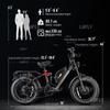 2025 NEW LUNA 1000w electric bike 85N-m torque 48v 15ah battery Color LCD Display 20*4.0 inch fat tires commuting electric bike