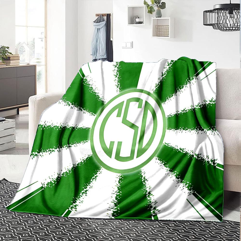 Desamparados Design Flannel Blanket, Soft Polyester, Modern Design, All-Season for Camping, Travel, Gifts for holidays or birthdays