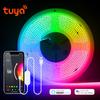 DC 5V USB Tuya WIFI RGB COB LED Strip Light 576LEDs/M High Density TV Backlight DIY Home Decoration Work with Alexa Google Home