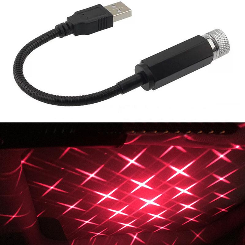 USB Автомобильный Проектор Светодиодный Проектор Звездного Неба Романтические Автомобильные Аксессуары Декоративный Интерьер Автомобиля Потолочный Звездный Свет