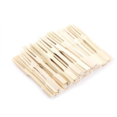 80шт бамбуковые одноразовые деревянные вилки для фруктов десертные вилки посуда декор для вечеринок