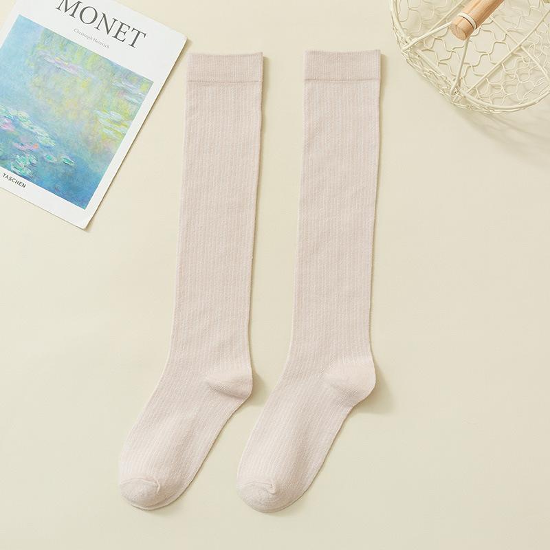 Summer Thin and Slimming Calf Socks for Women, Light and Breathable Calf Student Socks, Spring and Summer Long Socks
