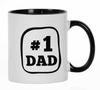 #1 Папа 11 унций керамические кофейные кружки Отличный подарок на День отца Подарок на день рождения Новинка