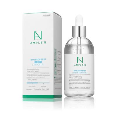 Hyaluron Shot Light Ampoule 100 мл, против морщин и отбеливания, против старения, увлажнение, корейская косметика, Kbeauty, образец