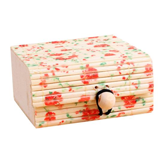 Бамбуковое деревянное ожерелье, серьги, футляр для хранения ювелирных изделий, коробка для хранения мелочей, держатель