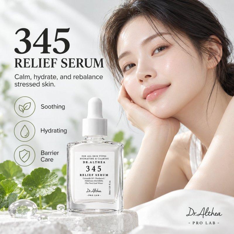 DR.ALTHEA Сыворотка 345 Relief 30 мл, корейский веганский уход за кожей