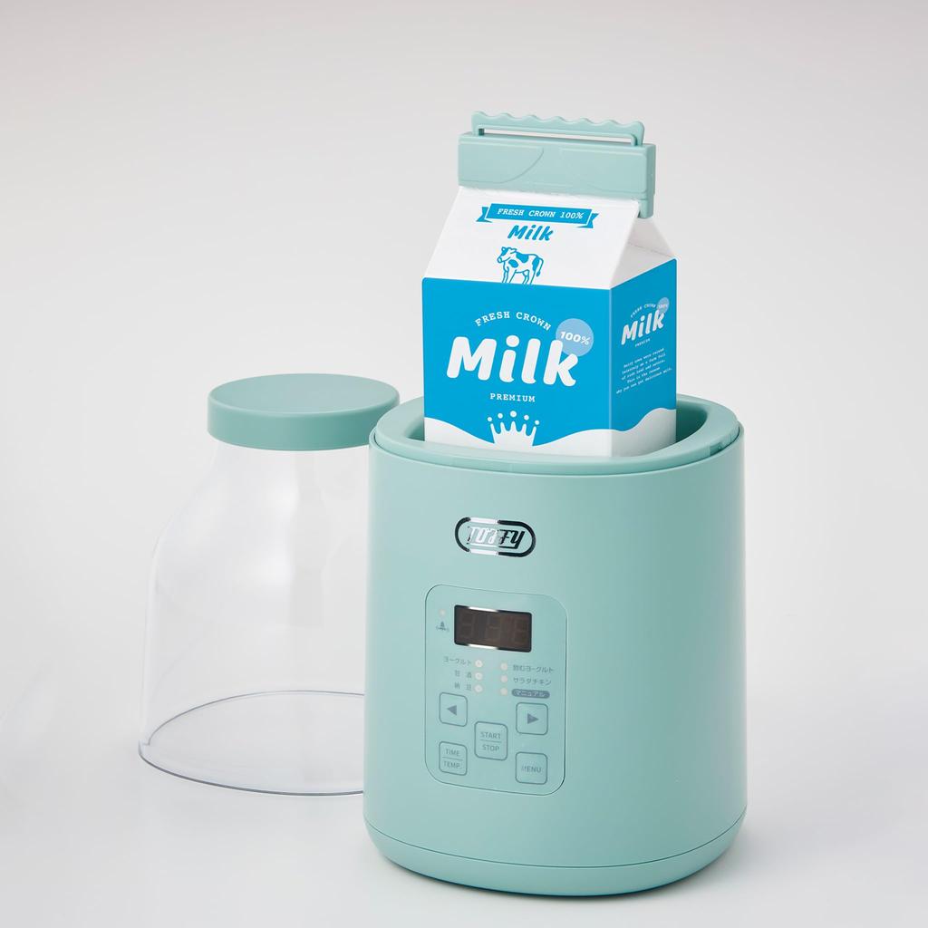 Йогуртница Простая в использовании с пакетом молока Приготовление при низкой температуре Салат из курицы Питьевой йогурт Амазаке Натто Ферментированный [Ириска] K-YM1 K-YM1 (Бледный