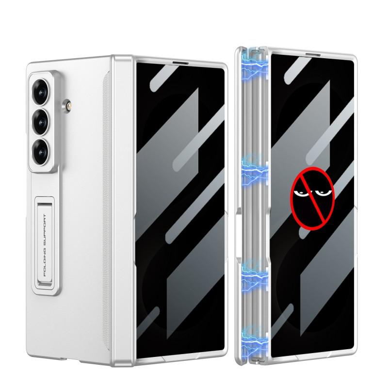 Magnetic Snap-On Case Galaxy Z Fold 8 Ultra With Privacy Screen Kickstand Full Coverage PC Shell
