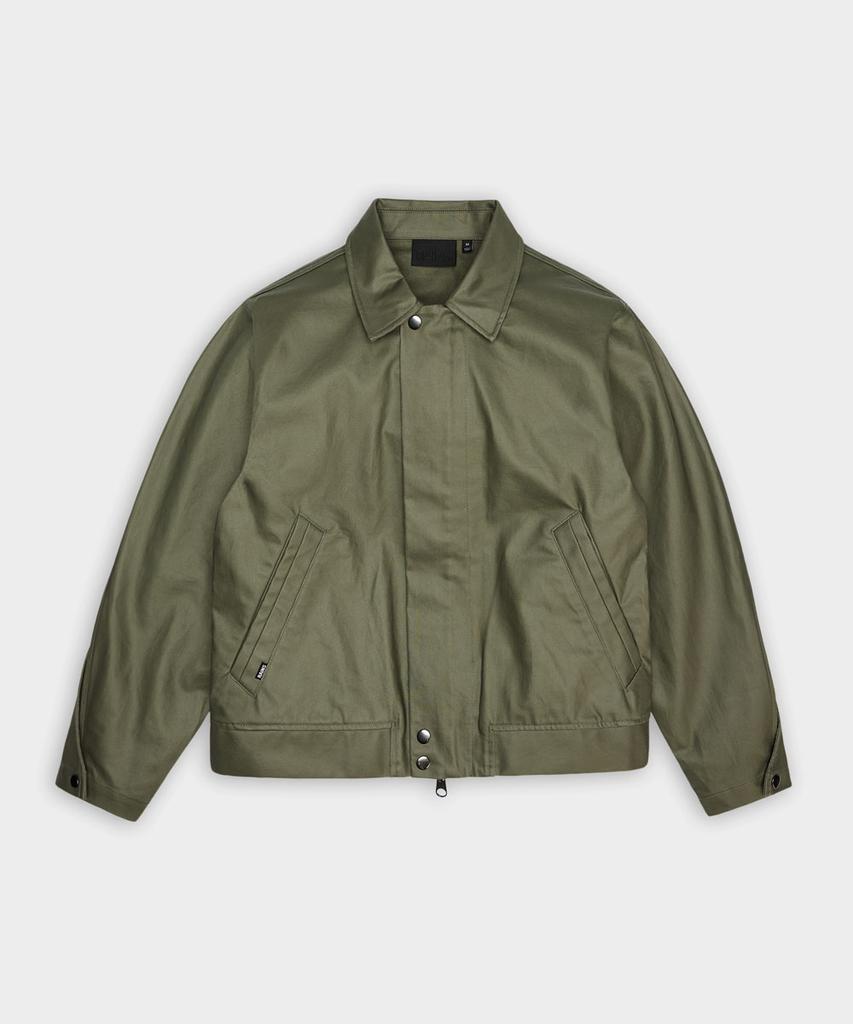 Rains Heavy Woven Overshirt - Moss