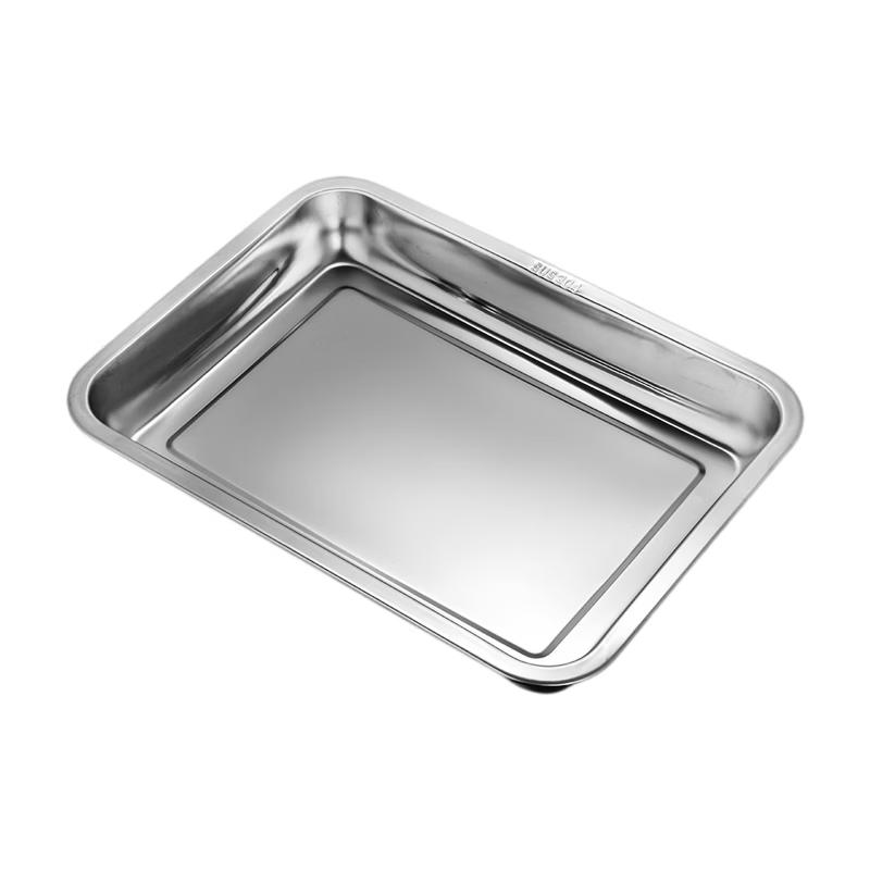 Su Shi 304 Stainless Steel Flat Square Tray