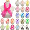 Women’s Solid Color Scarves Chiffon Square Neckerchief 50s Vintage Ladies Head Scarf