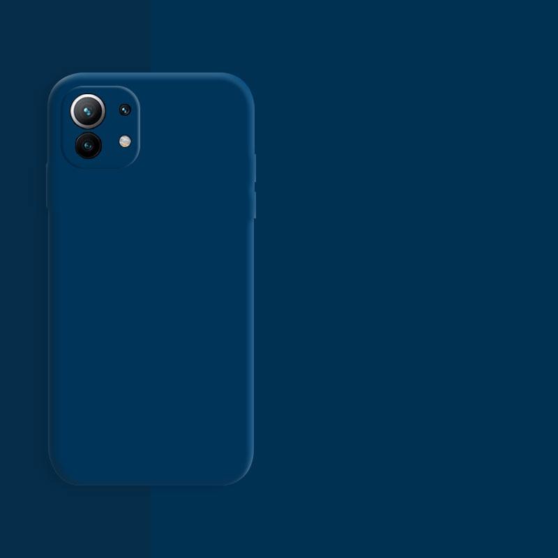 Ультратонкий противоударный силиконовый чехол для телефона Xiaomi Mi 11 lite Матовый чехол из ТПУ для Xiaomi Mi11 lite NE 5G Мягкий чехол