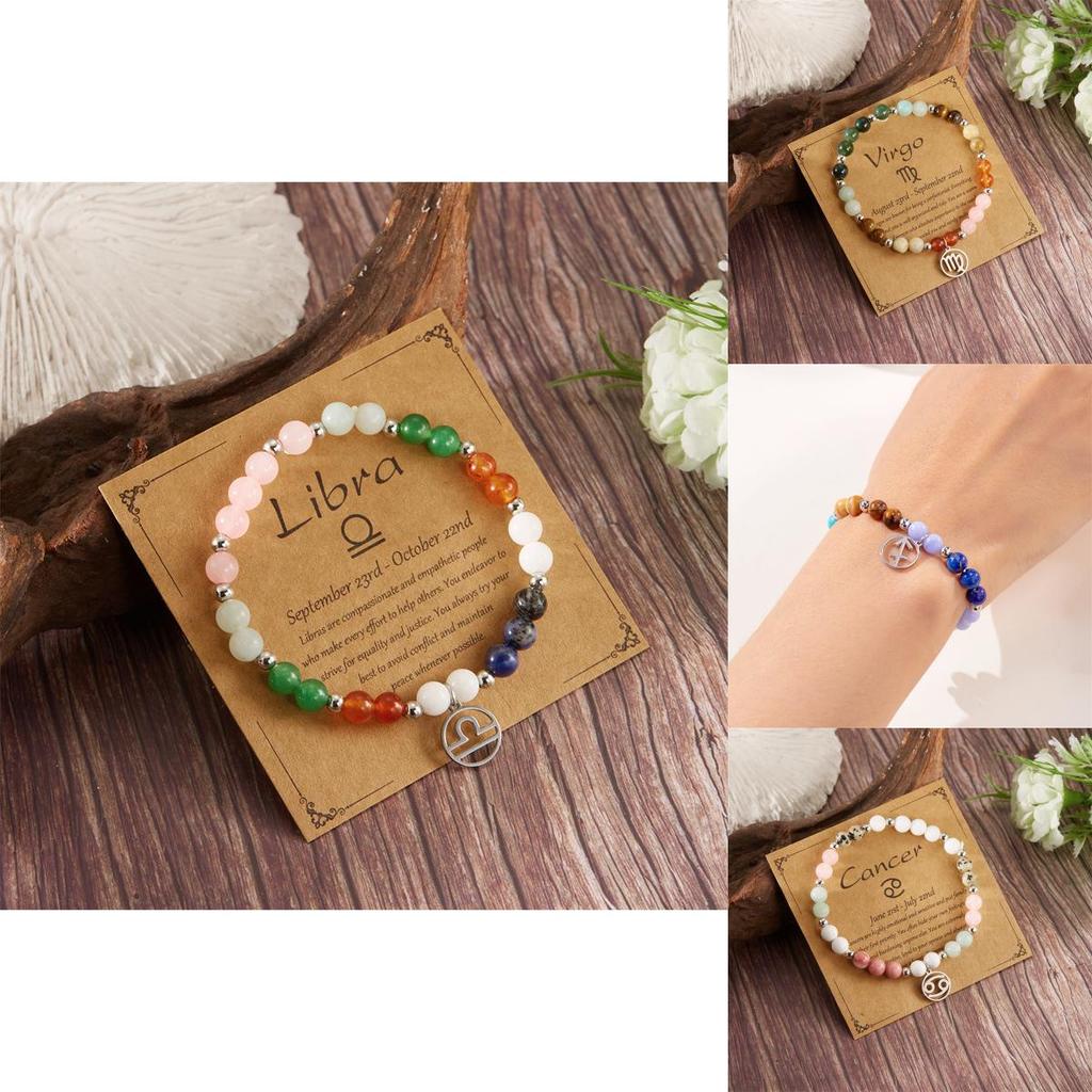 Constellation Stone Jewelry Bracelet For Women With Copper And Glass Beads For Travel