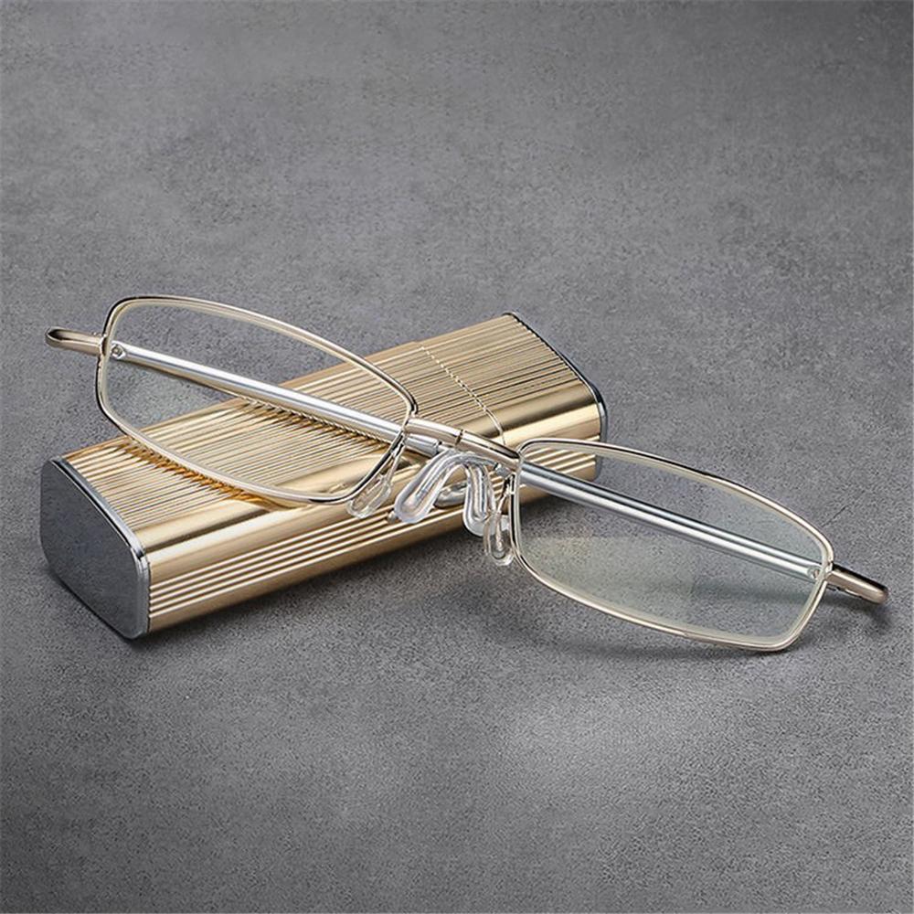Sighttoo Folding Mini Portable Reading Glasses For Men Unisex Foldable With Tube Case Male Female Elderly Convenient Presbyopic