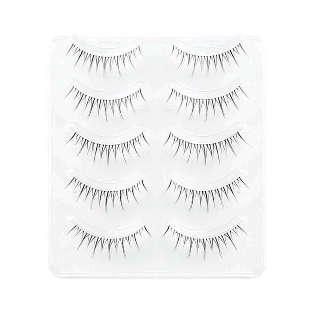 False Eyelashes Natural Volume C Curl Synthetic Fiber Lashes for Women