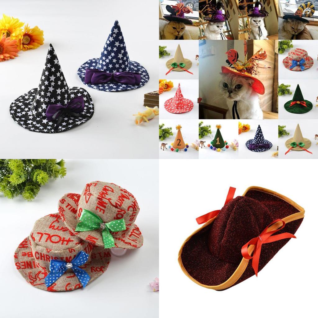 Witch Halloween Hat For Dog Cat Pet Party Fancy Dress Up Costume Accessories