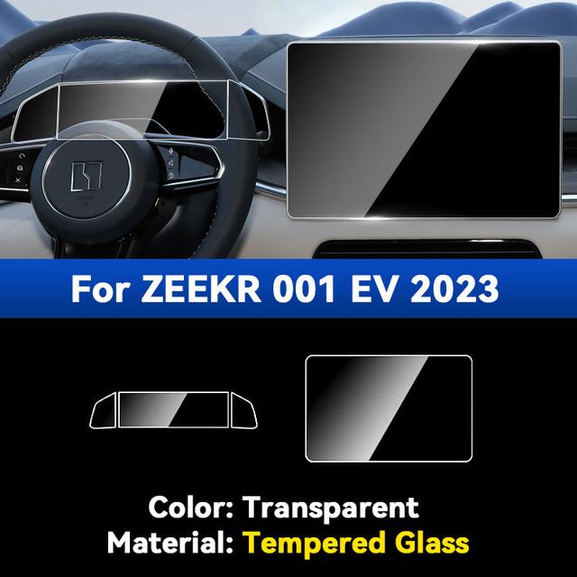 Мембрана навигации для приборной панели ZEEKR 001 EV, автомобильный GPS-дисплей, защитная пленка для экрана из закаленного стекла, аксессуары для наклеек