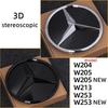 GCTO3 Car Front Grille Emblem Star Badge  Logo Chrome black Silver 3D Mirror Mercedes Benz Amg W205 W204 W253 W213 W206 W166 gle glc