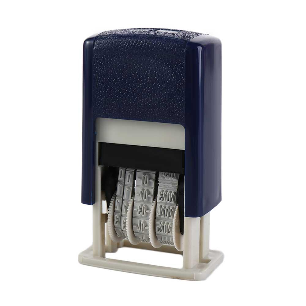 Stamp Self-Inking Stamps 4mm Date Stamps Automatic Ink Return Handle Account Stamp Date Wheel Stamp