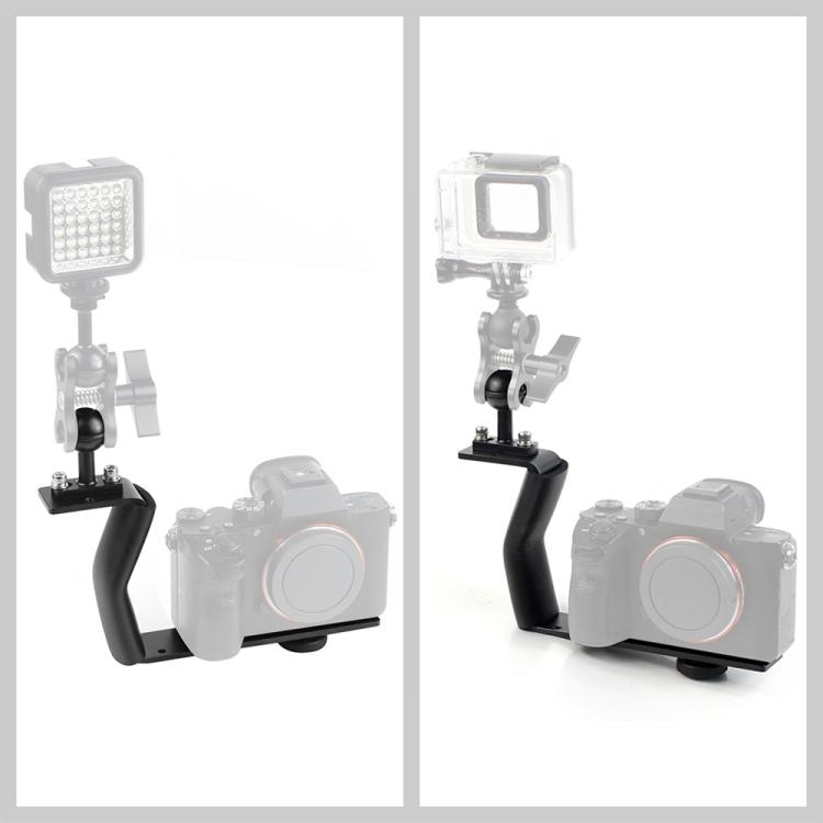 PULUZ Z-образный кронштейн из алюминиевого сплава, удлинитель, держатель для системы подводной фотографии для дайвинга