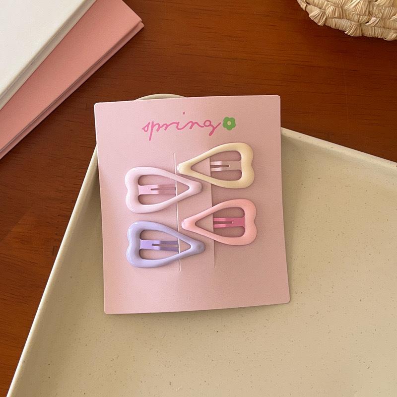 4 шт./компл. милые красочные геометрические мини-заколки для волос для девочек милые украшения для волос шпильки заколки детские милые аксессуары для волос