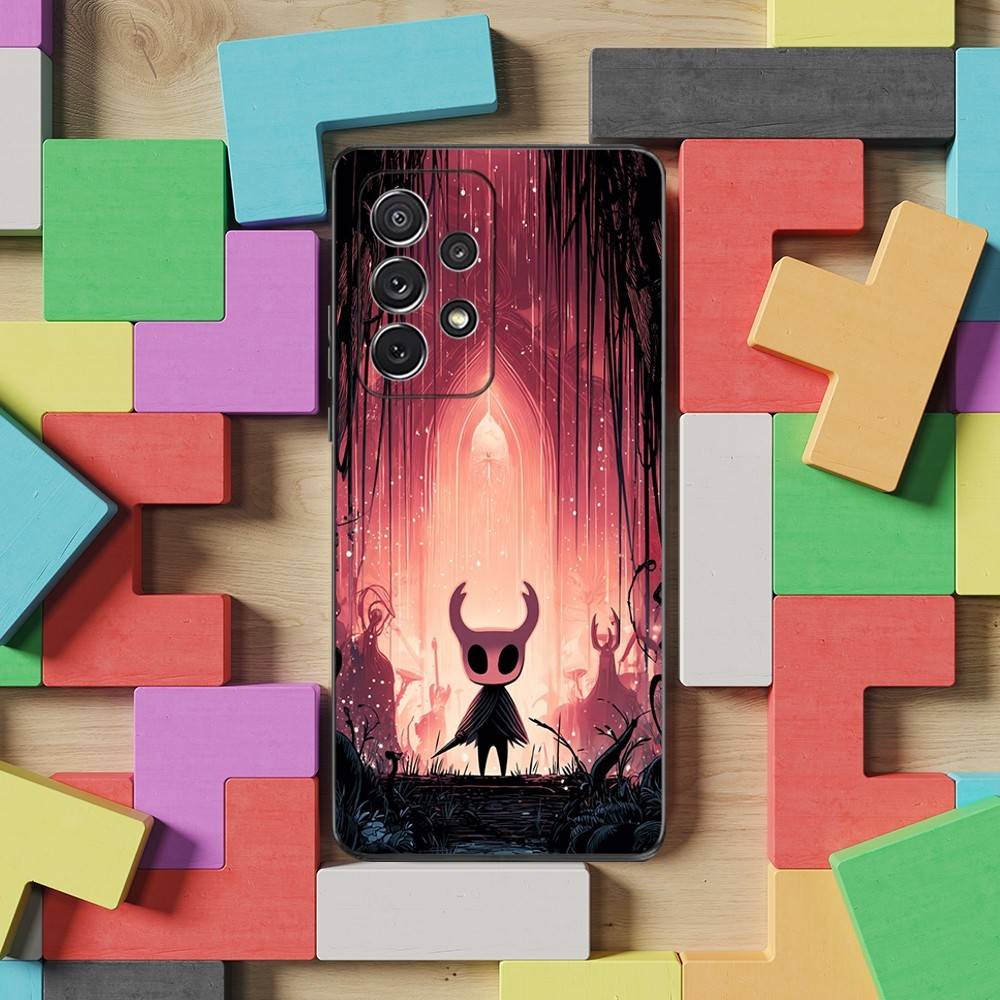 Hot H-Hollow K-Knight Game Phone Case For Samsung S25,S24,S23,S22,S21,S20,S10,Ultra,Plus,Lite,FE,Soft Silicone Black Cover