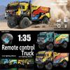 27 МГц подсвеченный грузовик с дистанционным управлением, американские двигатели с кабиной сзади, игрушечные машинки для мальчиков, электромобиль с дистанционным управлением и светодиодными фонарями
