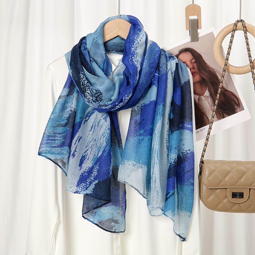 Elegant Solid Shawls Large Luxury Wrap Headscarf Fashion Organza Silk Scarf For Women Hijab