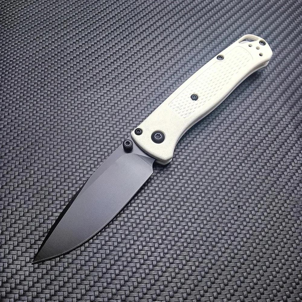 BM Mini 533 533bk EDC Folding Knife Lightweight Pocket Knife Manual Thumb Studs Open Plain Edge Coated Fiberglass Handle