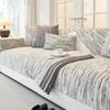 Filament Striped Sofa Cushion Chenille Anti-scratch Couch Cover Non-slip Universal Sofa Cover Washable Simplicity Couch Cushion