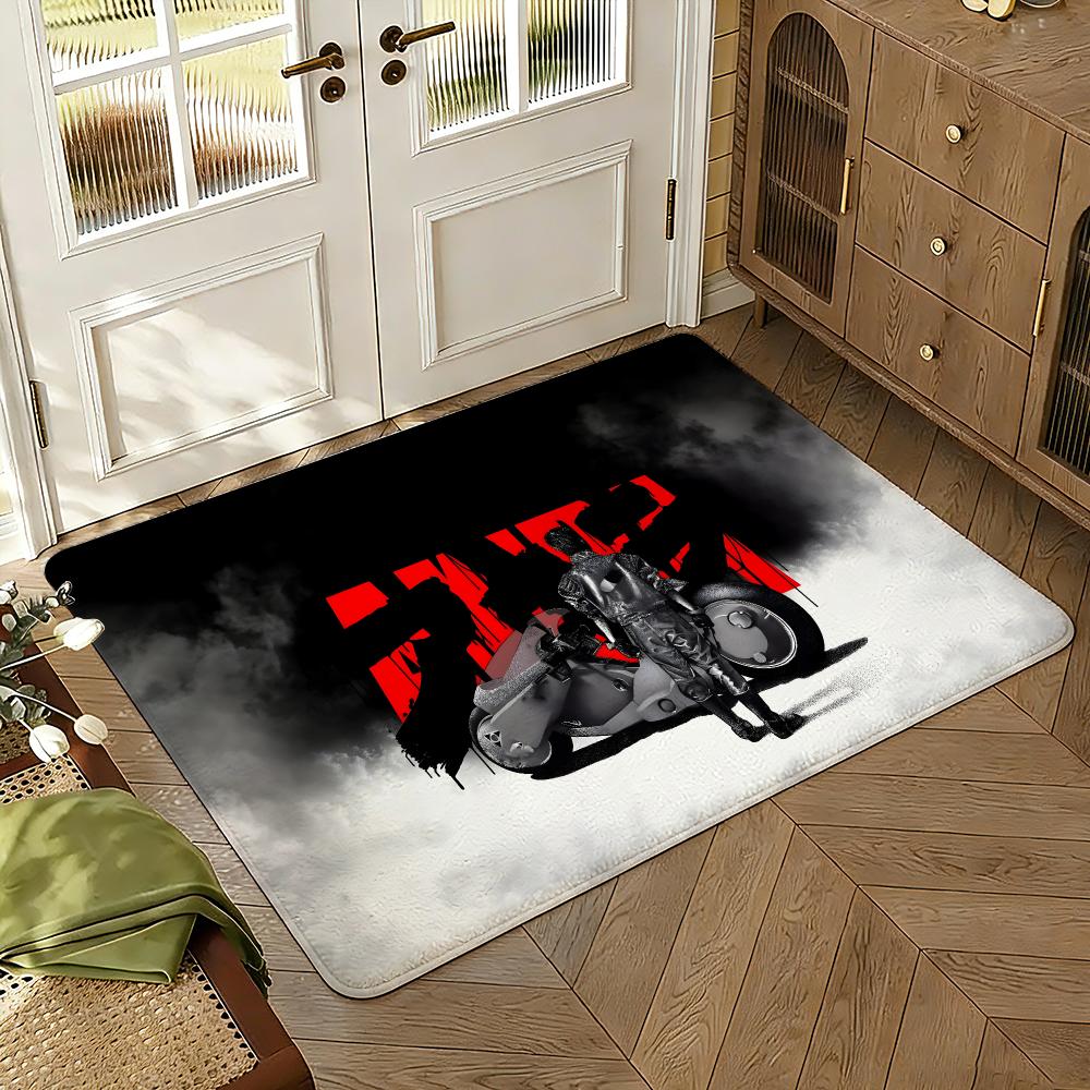 Young Magazine A-AKIRA Floor Mat Soft Thickened Absorbent Non-Slip Bedroom Living Room Door Mat Home Decor Flannel Rugs