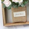 Wood Photo Frame Imitation Flowers Decoration 3D Handmade Artificial Flower Wall Hanging