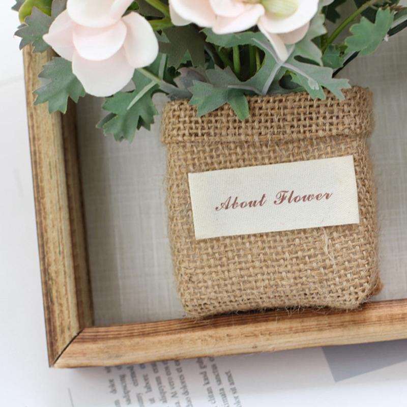Wood Photo Frame Imitation Flowers Decoration 3D Handmade Artificial Flower Wall Hanging