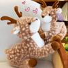 Очаровательная мультяшная плюшевая игрушка олененок, мягкая набивная игрушка, подарок для девочек, домашний декор