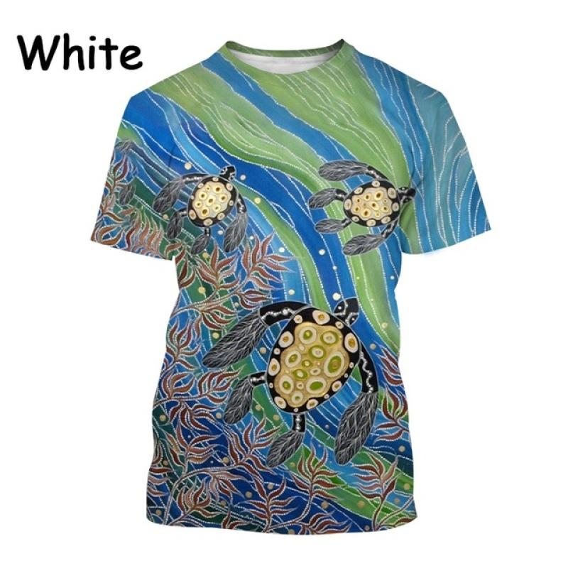 Футболка с 3D принтом аборигенов Австралии Naidoc Week Animal Art Flag, повседневная футболка в стиле Харадзюку с круглым вырезом