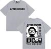The Weeknd After Hours Til Dawn Графическая футболка Мужская Женская Мода Хип-Хоп Уличная Одежда Футболка Повседневная 100% Хлопок Оверсайз Футболка