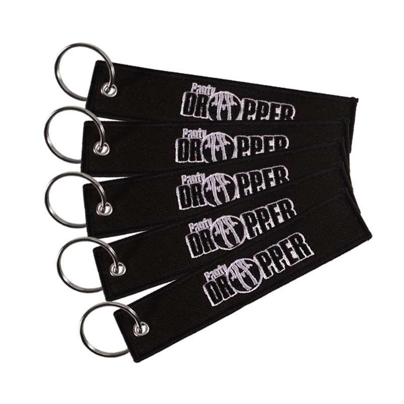 Remove Before Flight 3pcs/set Fashion Car Keychains Black Funny Key Chain Key Chains Penty Dropper Letter Llavero