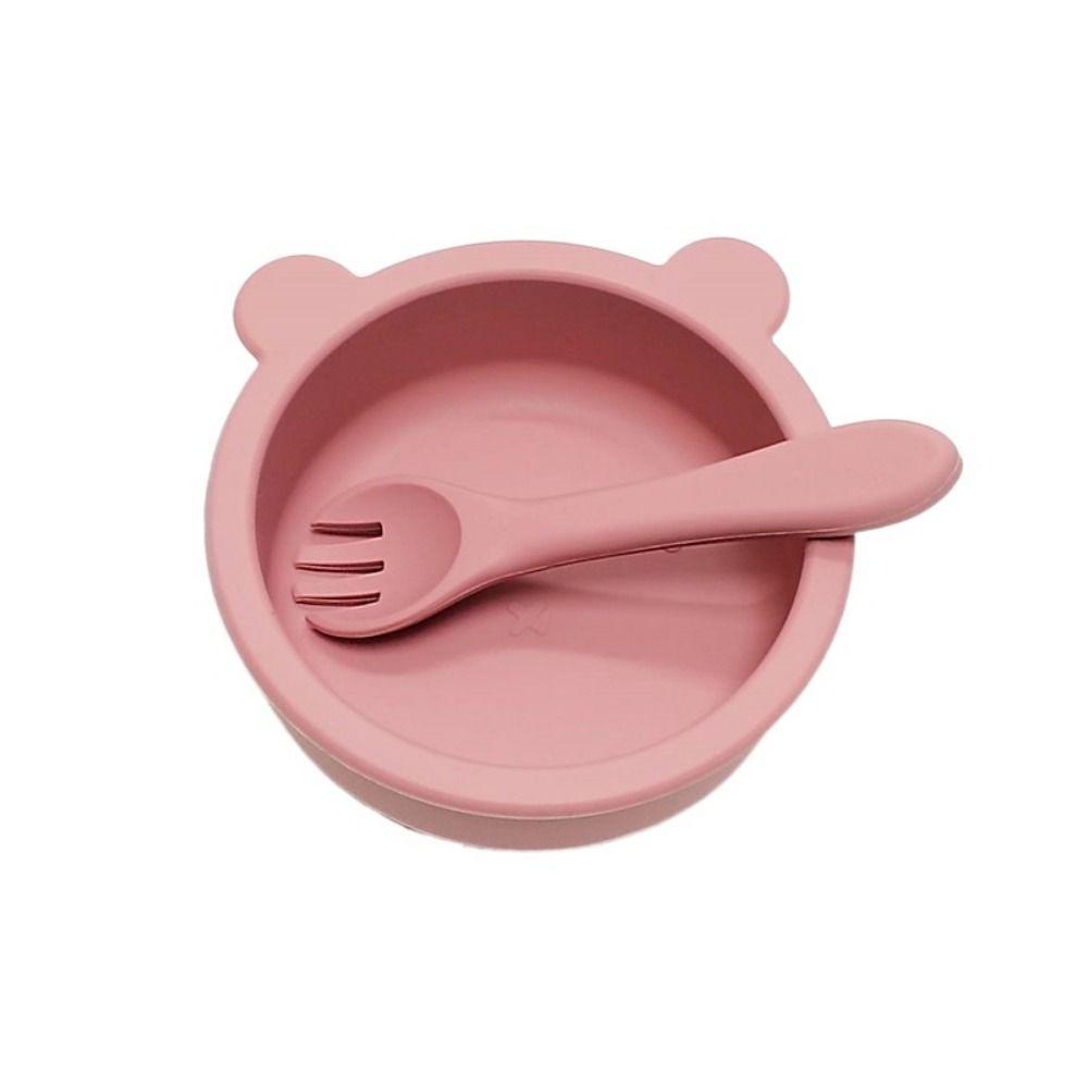 Waterproof Silicone Suction Bowls Flexible Feeding Bowl Set Feeding Tableware Learning To Eat