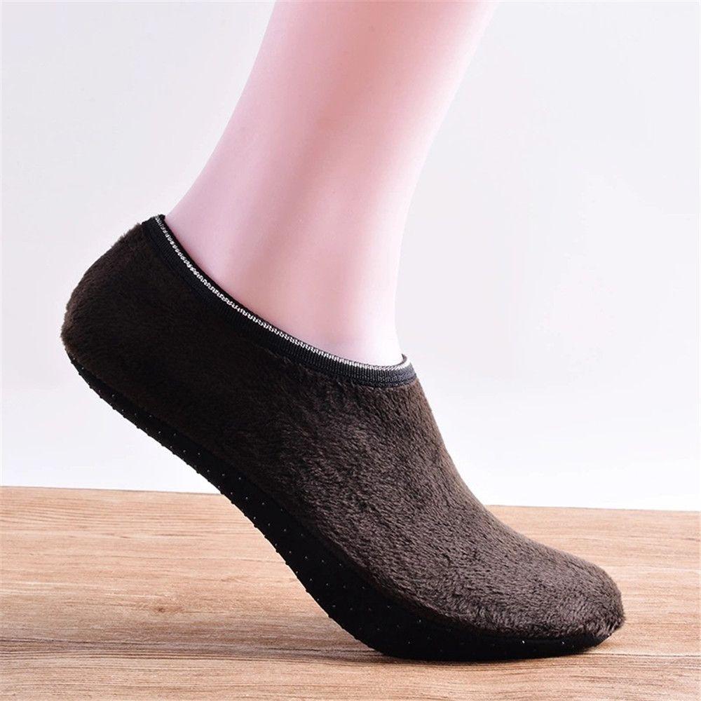 Casual Antislip Men Women Thermal Socks Thicken Velvet Winter Warm Bedroom Floor Socks