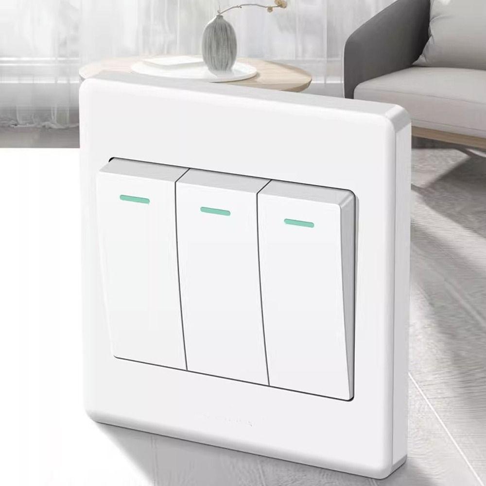 С люминесцентным индикатором света настенная панель выключателя света домашние аксессуары кнопки включения/выключения