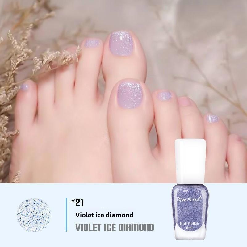 Летний маникюр, без выпечки, стойкий и быстросохнущий, на водной основе, без запаха, рвущийся, прозрачный как лед нюдовый лак для ногтей