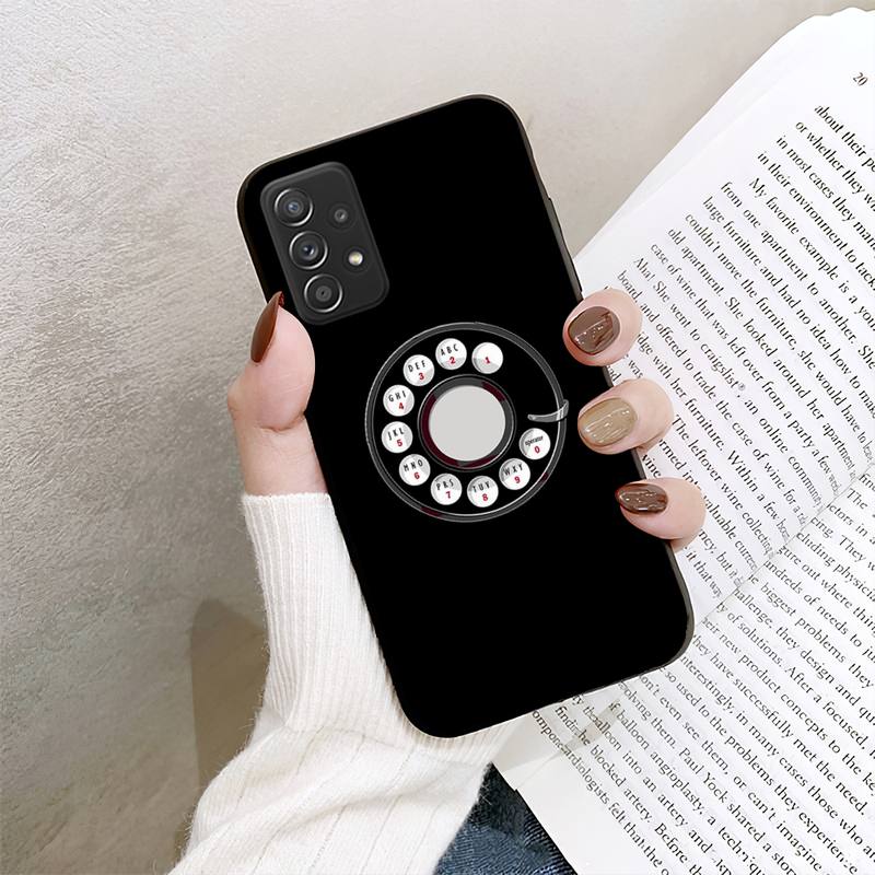 Чехол для телефона с поворотным диском в стиле ретро для Samsung Galaxy A02 A12 A21 A22 A32 A41 A42 A51 A71 A72
