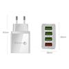 Fast charger 4x USB QC 3.0 cube for phones, tablets and devices